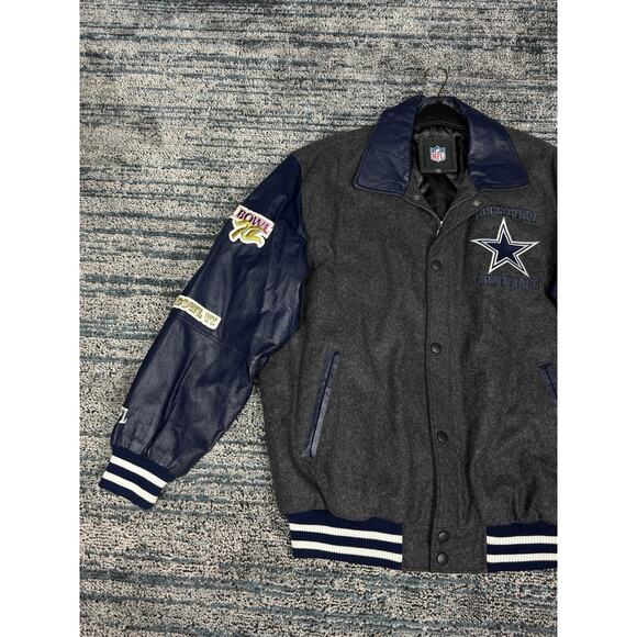 Dallas Cowboys Súper Bowl Champions Varsity Jacket Size L NFL - Picture 5 of 16